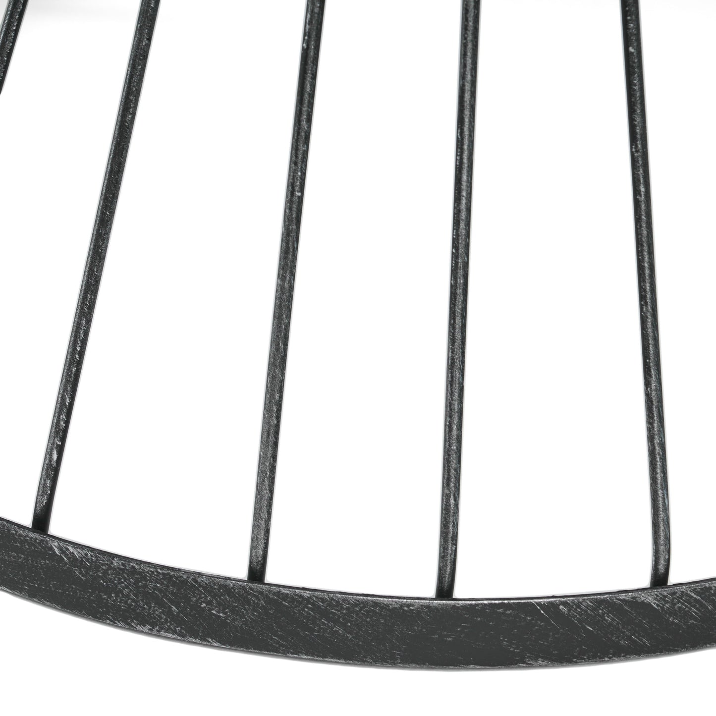 Christopher Knight Home Outdoor Metal Side Table Modern Round Waterproof Patio Accent Table w/Hourglass Frame Open-Cage Design for Garden Balcony Backyard (Matte Black)