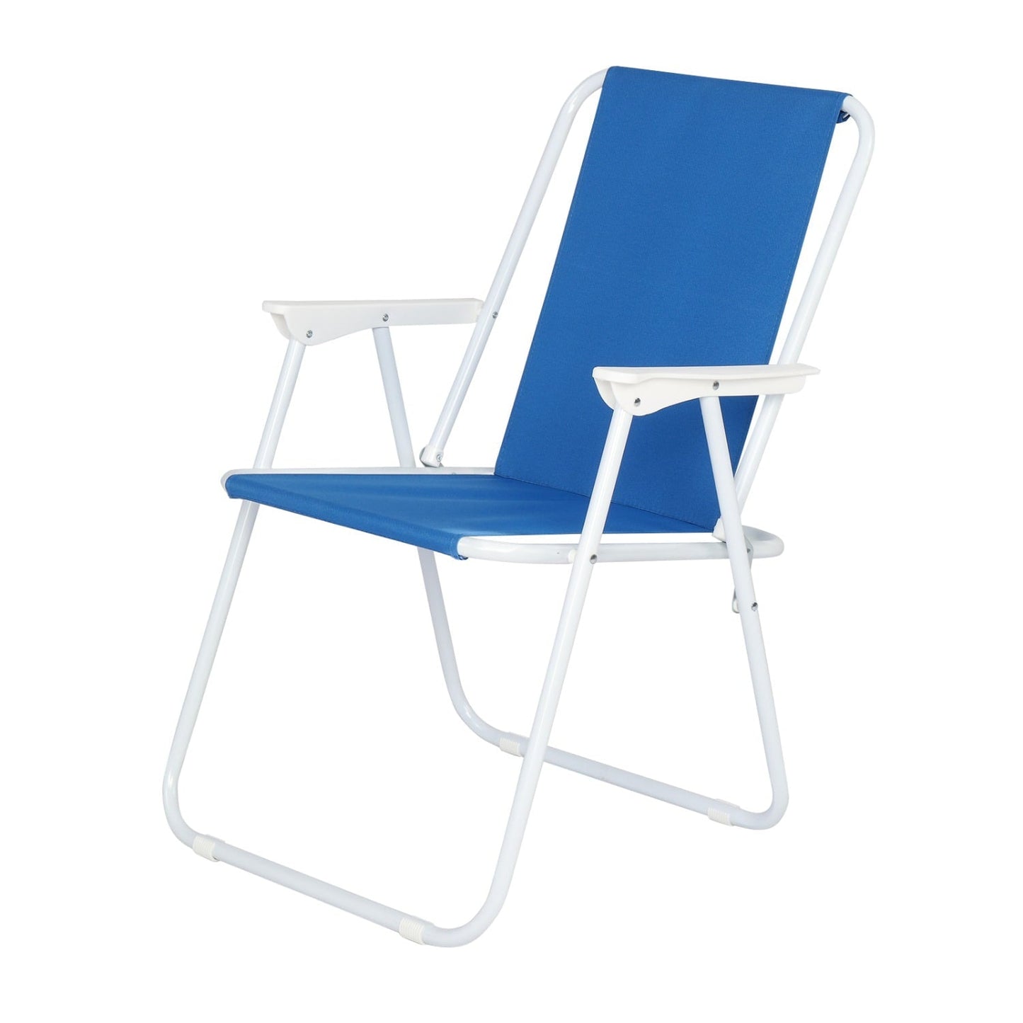 DECMAY Oxford Cloth Iron Outdoor Beach Chair Blue