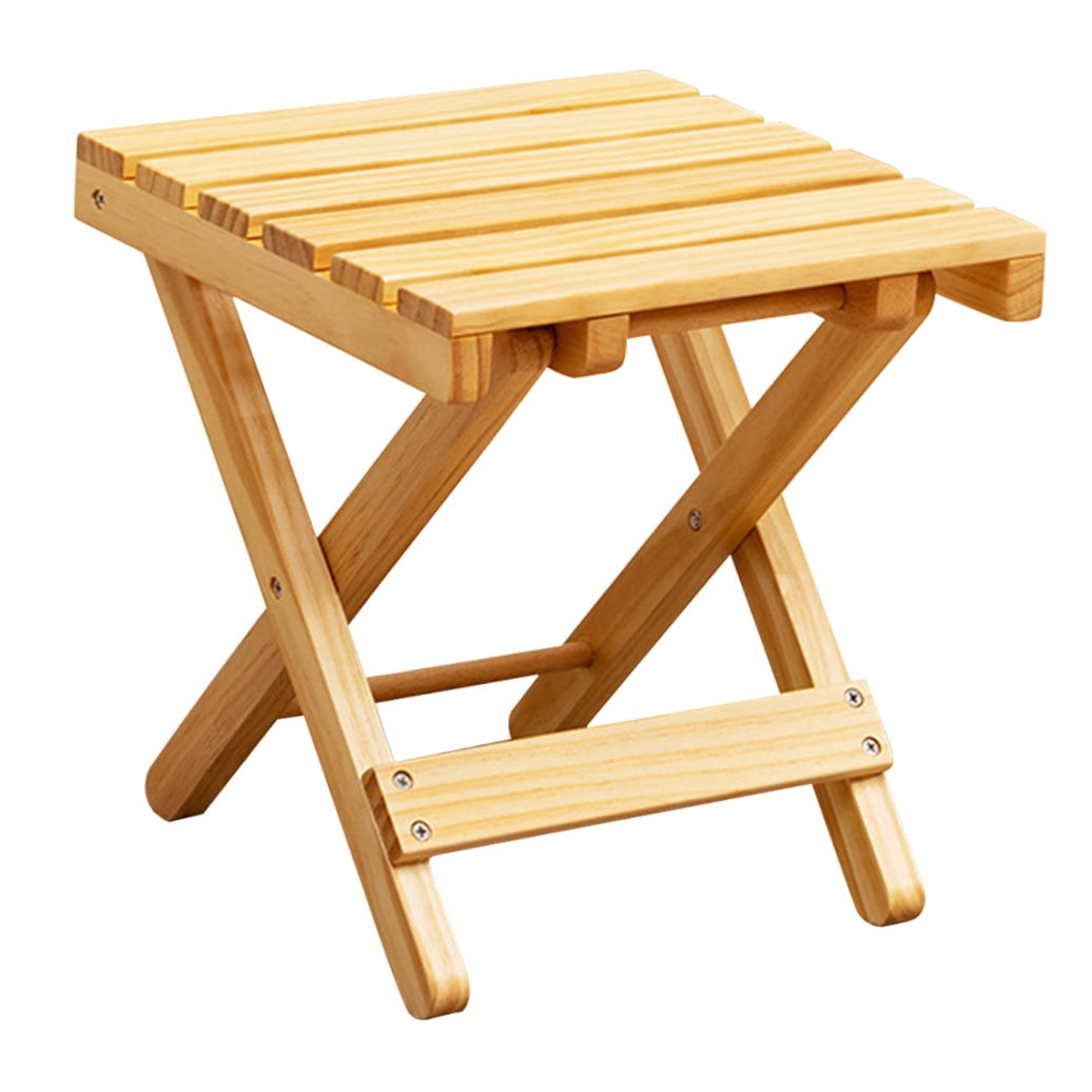 HAMPPLIES 1Pack Outdoor Small Side Table for Picnics and Parties and Portable Wood Plastic