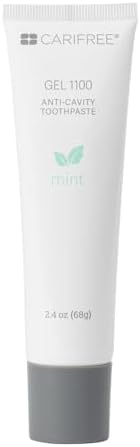 CariFree Gel 1100 (Mint) Anti-Cavity Fluoride Toothpaste with Nano Hydroxyapatite, Cavity Prevention and Enamel Protection, Dentist Recommended for Kids and Adults, 2.40 oz.