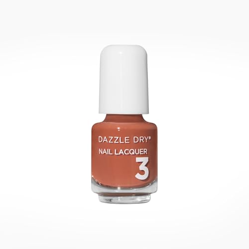 Dazzle Dry Nail Mini Lacquer (Step 3) - Argyle - A rustic burnt orange. Full coverage cream. (0.17 fl oz/ 5 Manicures)