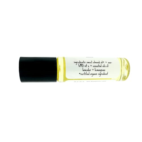Lavender Lemongrass Perfume Oil, Natural Scent Made with Essential Oils