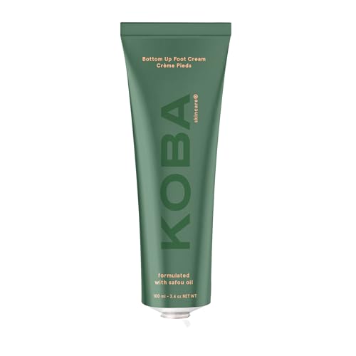KOBA Bottom Up Foot Cream - Moisturizer for Women & Men - Hydrating - Normal to Very Dry Skin - Zesty, Woody, & Spicy Fragrance - Natural - Vegan - Shea Butter - Safou Oil - Sweet Almond Oil (100 ml)