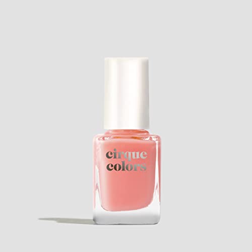 Cirque Colors Peach Jelly - Sheer Coral Pink Jelly Nail Polish- 0.37 Fl Oz (11 mL) - Vegan & Cruelty-Free