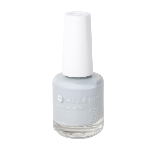 Dazzle Dry Nail Lacquer (Step 3) - Moonlight - A full coverage, pearlescent grey-toned blue. Full coverage cream. (0.5 fl oz)