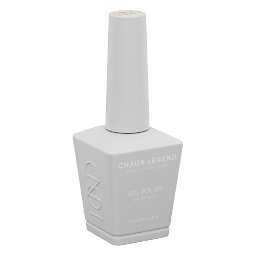Chaun Legend UV Gel Nail Polish, 0.5 Ounce Long Lasting Salon Quality, Bubble Free Professional Manicures, Quick Dry High Shine, Lactose Intolerant LG5001 (sheer milky white finish)