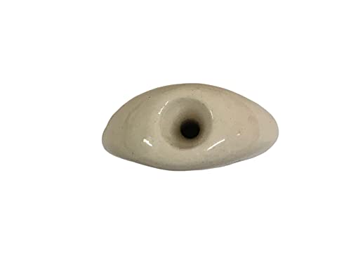 Ceramic Smoke Stone Hand Rolled Unfiltered Cigarette Holder Black Staffordshire Bull Terrier