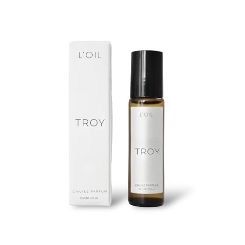 L'OIL FRAGRANCE TROY Perfume for Women & Men Inspired by Tom F.ord’s Oud Wood | Long-Lasting Scent Roll on Oil 10ml | Cardamom, Agarwood & Amber