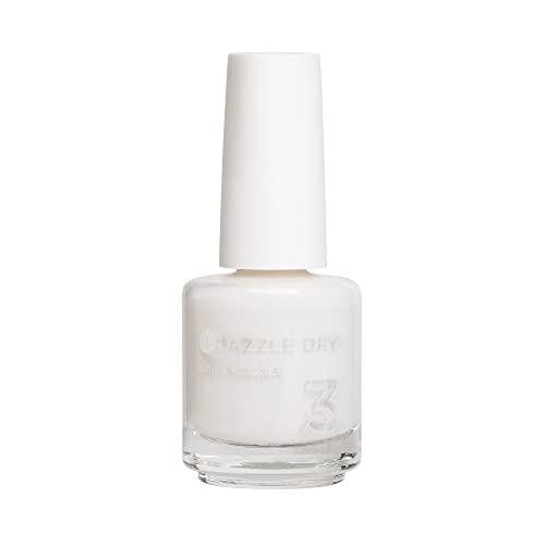 Dazzle Dry Nail Lacquer (Step 3) - Poised - A semi-sheer iridescent, stark white with subtle pink iridescent shimmer. (0.5 fl oz)