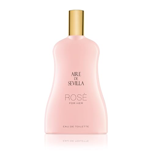 Instituto Español Aire de Sevilla Rose Gift Set for Women – Travel Size Eau de Toilette, Body Gel & Body Lotion (100 ml / 3.4 fl oz Each)