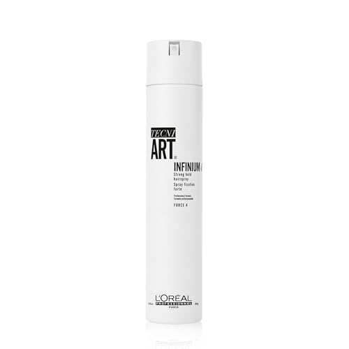L'Oréal Professionnel Paris Infinium 4 - Strong Hold Hairspray For Natural Feel and Shine, Reduces Frizz Without Stiffness, For All Hair Types