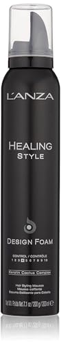 L'ANZA Healing Style Design Foam with Low Hold Effect, Boosts Shine and Adds Body, With UV and Heat Protection to Prevent Sun and Styling Damage (7.1 Fl Oz)