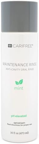 CariFree Maintenance Rinse, Mint Flavored, Anti-Cavity Fluoride Mouthwash, Dentist Recommended, Prevents Oral Decay, Freshens Breath, Alcohol-Free, Neutralizes pH (Previously CTx3)