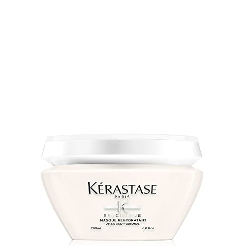 Kerastase Specifique Rehydratant Hair Mask For Sensitive and Dry Hair - Rebalances Strands' Hydration With Ceramides and Amino Acid, 6.8 Fl Oz