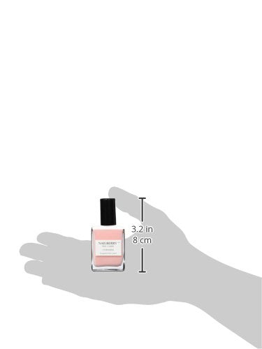 L'Oxygéné Oxygenated Nail Lacquer | Elegance | Light Pink Semi-Sheer Nail Polish | UV Protected Long-Wear Nail Polish | 12-Free | Vegan | Certified Halal | Cruelty & Gluten Free | 15 ml