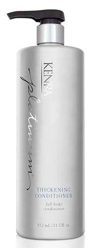 Kenra Professional Platinum Thickening Conditioner | Provides Nourishment & Delivers Shine | Increases Thickness & Volume | Body & Fullness | Protects Against Humidity | All Hair Types | 31.5 fl. Oz