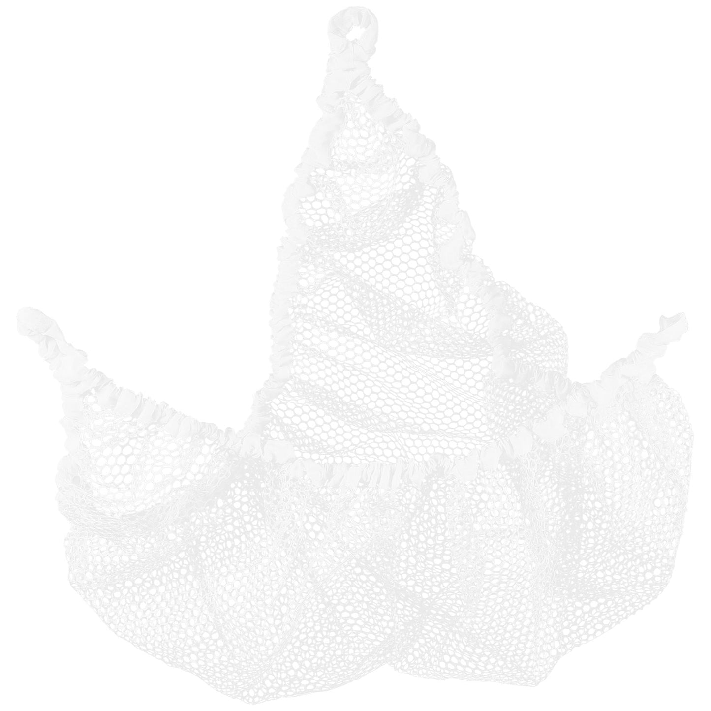 CIMAXIC Toy Net Holder Stuffed Animal Hammock Toy White Polyester 1Pcs 59X39In