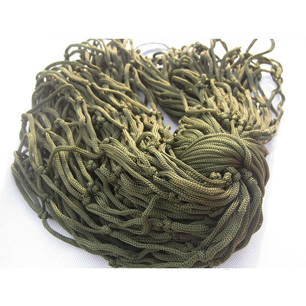 COOPHYA 1Pack Nylon Hammock Bed for Camping and Hiking with Green Color 11.8*3.1*0.2in