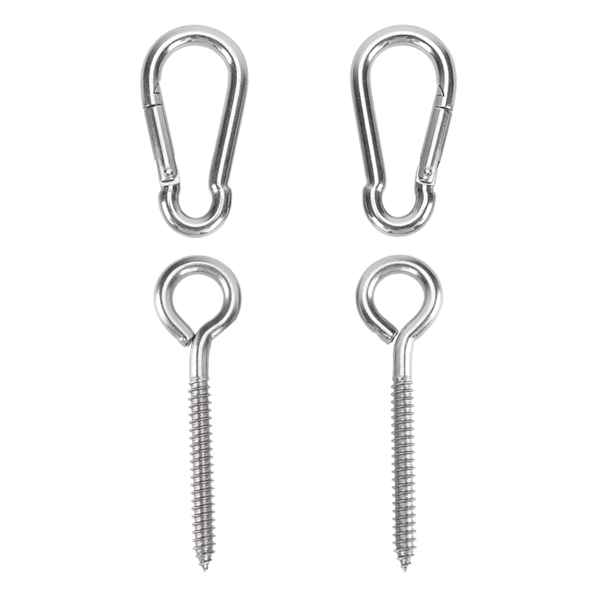 Clispeed 4Pcs Hangers Stainless Steel Fixing Accessories for Hammock