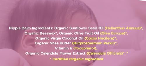 Green+Lovely Nipple Balm Organic Nature's Herbal Breastfeeding Cracked Nipples Soother Nursing Crack Ointment Essential Stick, Silky Calendula Infused, Pregnancy Essential, 2 x 0.5 oz Gift Set