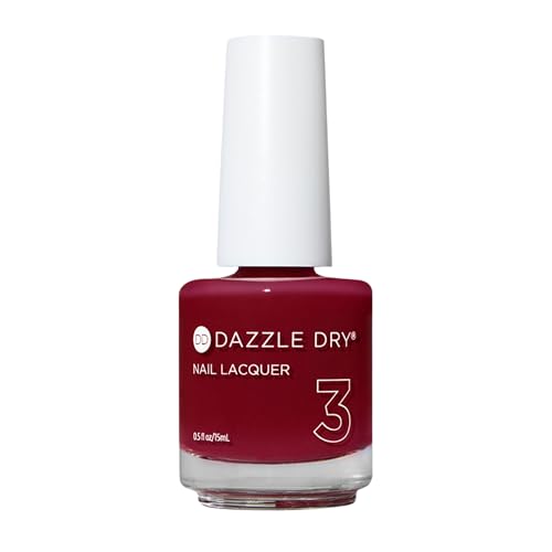 Dazzle Dry Nail Lacquer (Step 3) - Ring Toss - A sheer cherry. Jelly. Sheer. (0.5 fl oz)