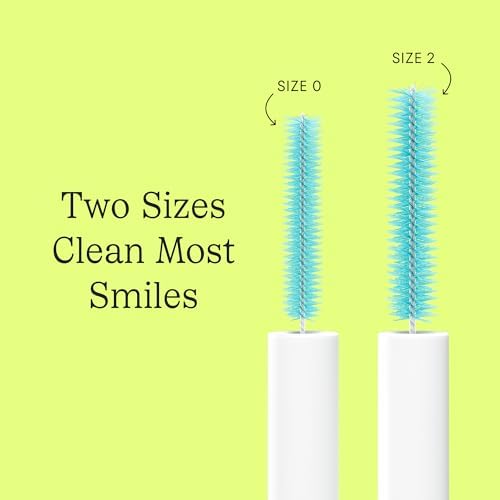 Great Gums Brush, Soft Interdental Brushes, Easy to Use Floss Supplement for Teeth Cleaning and Gum Health, Size 0, 25-Pack