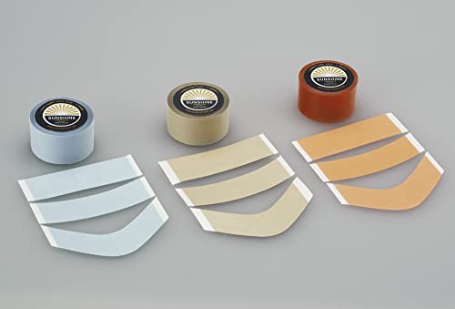 Daily Wear Hair System Double Sided Tape Roll 1-14 Day Hold - 1" x 12yds - Liberty Red Liner Wig Tape - Doublesided Ultra Hold Hair Tape for Wigs, Toupee, Hair Systems