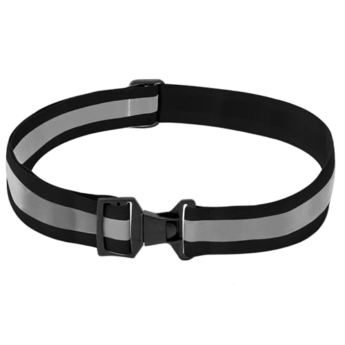 A-SAFETY Reflective Safety Bands for Wrist, Arm, Ankle, Leg.High Visibility Sports Gear for Walking Jogging Cycling, Black