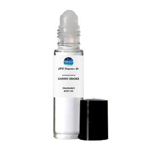 CHERRY SMOKE For Women & Men Type Hypoallergenic Pure Perfume Body Oil Roll On 1/3oz (10ml) CPS Fragrance Co. Impression made with Pure essential Oils + Organic Fractionated Coconut Oil