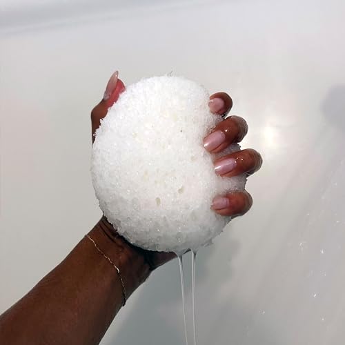 kai Body Buffer, 2 Count, Innovative Bath sponges That Gently exfoliates Skin While Cleansing The Body with a Fresh + Clean Gardenia Scent, Vegan, Cruelty Free, Made in The USA