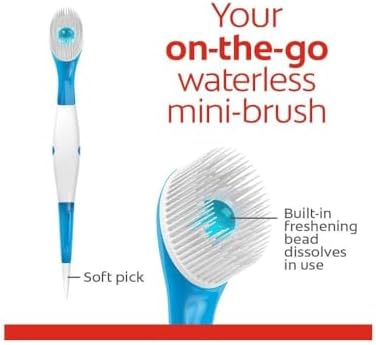 Colgate Max Fresh Wisp Disposable Mini Toothbrush, Peppermint - 24 Count, 5-Pack