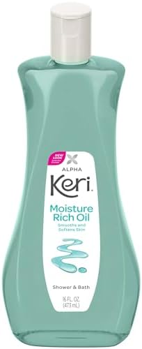 Keri Alpha Shower & Bath Moisture Rich Oil 16 oz (Pack Of 4)