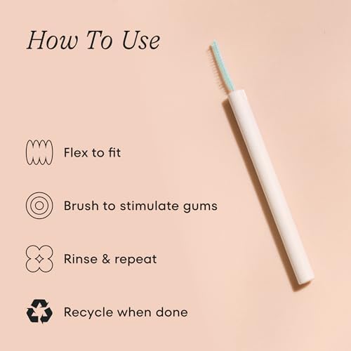 Great Gums Brush, Soft Interdental Brushes, Easy to Use Floss Supplement for Teeth Cleaning and Gum Health, Size 0, 25-Pack