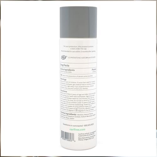 CariFree Maintenance Rinse, Mint Flavored, Anti-Cavity Fluoride Mouthwash, Dentist Recommended, Prevents Oral Decay, Freshens Breath, Alcohol-Free, Neutralizes pH (Previously CTx3)