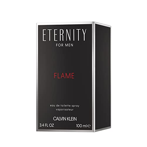 Calvin Klein Eternity Flame Eau De Toilette for Men - With Notes of Amber & LeatherLong Lasting Fragrance 3.4 Fl. Oz