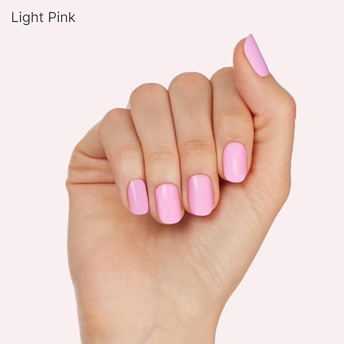Dashing Diva Chromagic Gel Nail Strips - Pink Orbit - Easy UV Free, Chip Resistant, Long Lasting Gel Nail Stickers and Chrome Powder