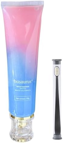 Busarus Toothpaste, Busarus Niacinamide Whitening Toothpaste, Fluoride-Free Whitening, with Coconut Oil & Xylitol, Freshen Breath (1)