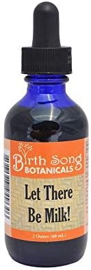 Let There Be Milk! Herbal Breastfeeding Tincture to Support Breast Milk Supply for Lactating and Pumping Moms with Fenugreek and Goat's Rue, 2oz Bottle