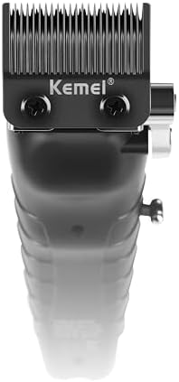 KEMEI 2296 Professional Hair Clippers for Men Cord/Cordless Hair Cutting Kits, Hair & Beard Trimmer, T Blade Barber Clipper with USB Rechargeable, Black