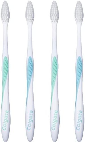 Colgate Wave Sensitive Toothbrush, Compact, Soft (Colors Vary) - Pack of 4