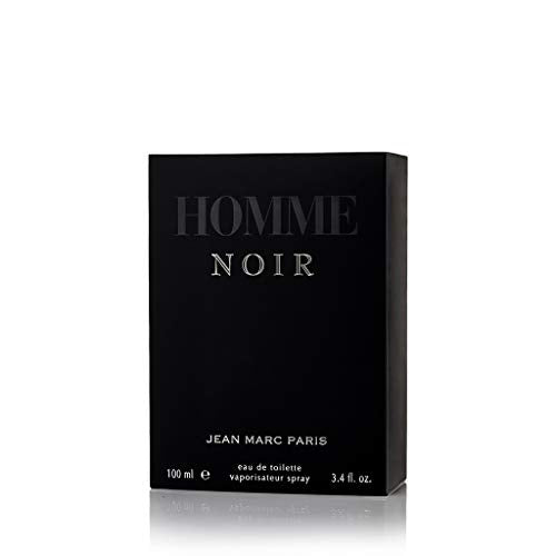 Jean Marc Paris Homme Noir Eau de Toilette Spray 100ml, Men's Cologne, 3.4 fl. oz., Woody Cologne, Notes of Grapefruit, Tobacco, and Tonka Bean