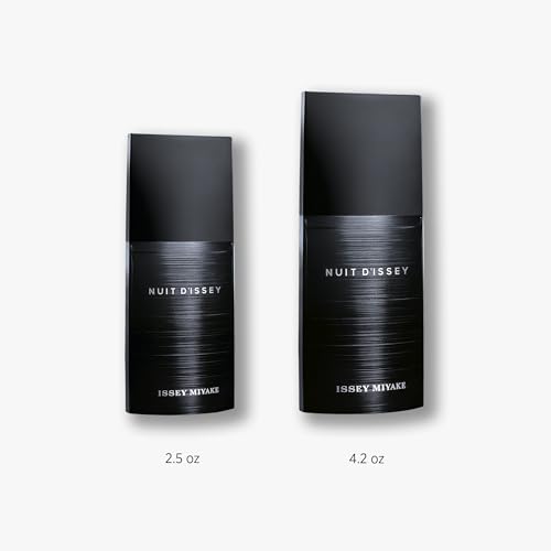 Issey Miyake Nuit d'Issey Eau de Toilette - Fragrance for Men - Leathery, Woody, Fresh - With Notes of Bergamot, Leather Accord, Vetiver Essence, Patchouli & Dark Woods Accord