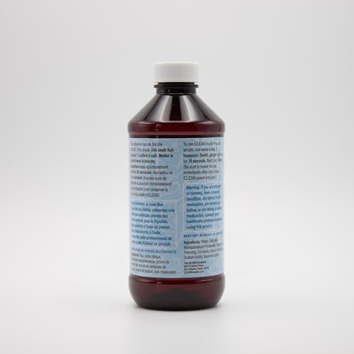 iCLEAN Mouthwash - Fluoride & Alcohol-Free Rinse | Harness The Power of Iodine | Molecular Iodine Mouth Rinse for Clean Oral Care | Gargle for Bad Breath & Oral Wellness | Cleans Where Others Can't