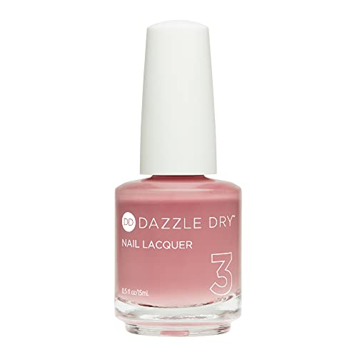 Dazzle Dry Nail Lacquer (Step 3) - Less is Mauve - A full coverage light, blushing mauve. (0.5 fl oz)
