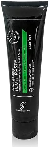 Colloidal Silver Toothpaste w/Coral Calcium & Xylitol - Refresh Mint - Remineralize Tooth Enamel - SLS & Fluoride Free Cavity Protection - Gum Health - Bad Breathe - Gingivitis - Mild Flavor - 3.4oz