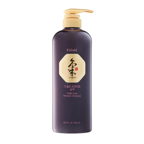 Daeng Gi Meo Ri - Ki Gold - Premium Shampoo + Treatment Set for Hair Loss, Thin Hair, Gray Hair Prevention and Treatment, Medicinal Herbal Shampoo, All Natural, Korea's No. 1 Hair Brand