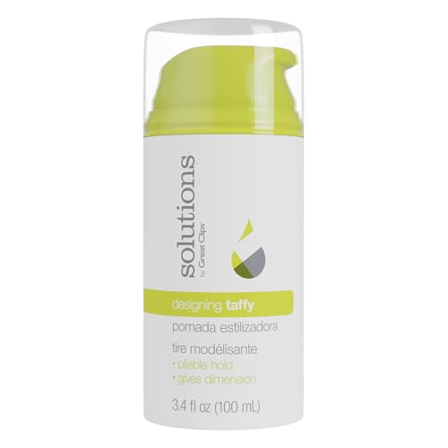 GREAT CLIPS Solutions Designing Taffy 3.4oz | Styling Cream | Pliable Hold with High Shine | Works in Dry or Wet Hair