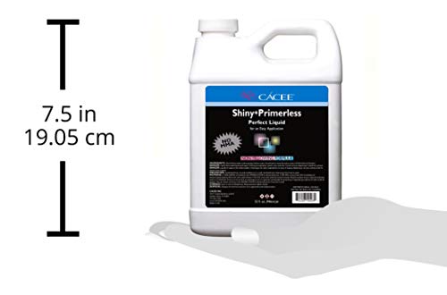 Cacee Shiny + Primerless Acrylic Nail Liquid - Professional Monomer Acrylic Nail Liquid Holder, Compatible with All Powders and Brushes, 32 Oz, No Primer Required, USA Made