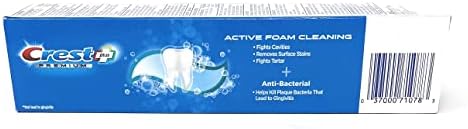 Crest Premium Plus Anti-Bacterial Toothpaste, Smooth Peppermint Flavor 7.0 oz (Pack of 3)