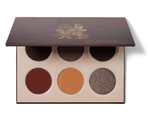 Juvia's Place Palette The Chocolates - Tan, Auburn, Shades of 6, Rich Dark Chocolate Palette, Professional Eye Makeup, Pigmented, Makeup Palette for Eye Color & Shine
